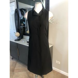 Kirara Wool Sleeveless Button Front Shirt Dress 4